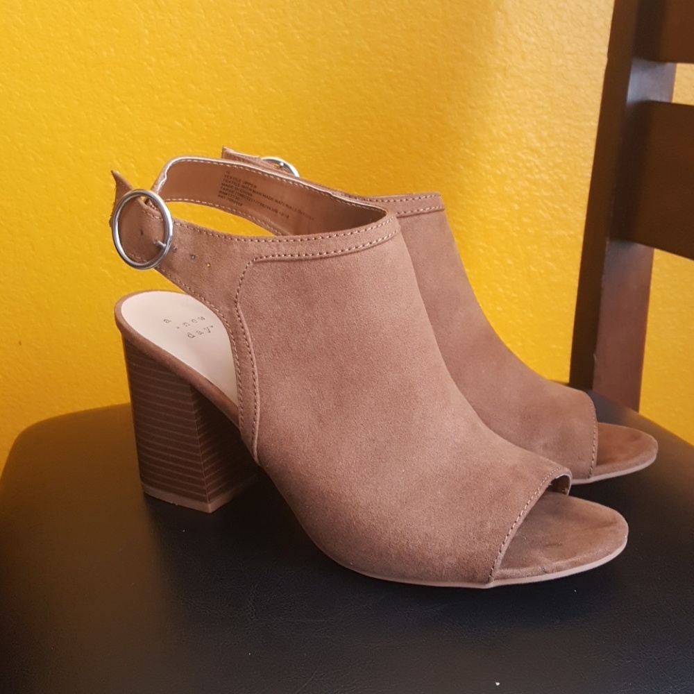Suede Open Toe